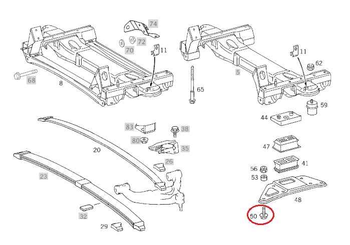 Transverse Leaf Spring-Front 2002-2006
